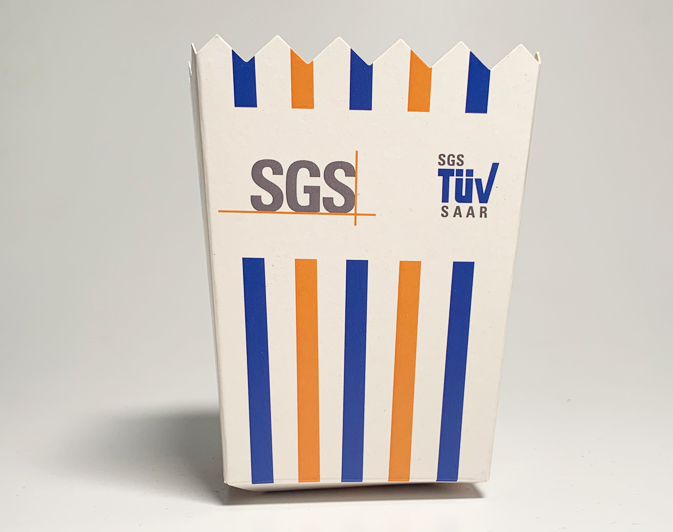 Popcornemballage med logo