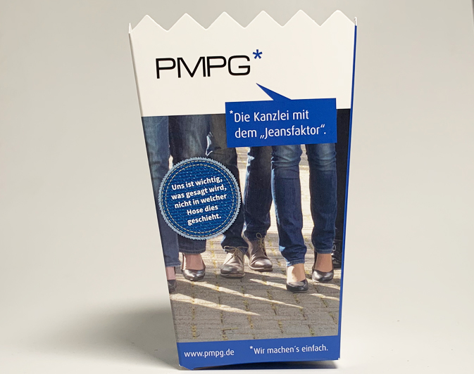 Popcornemballage med logo