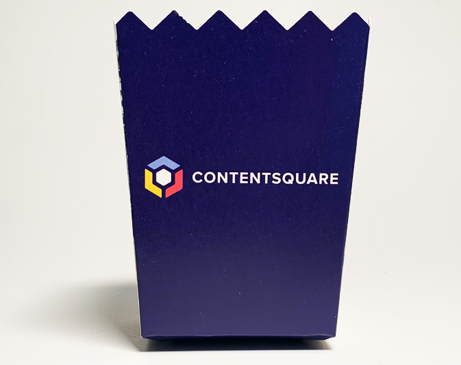 Popcornemballage med logo