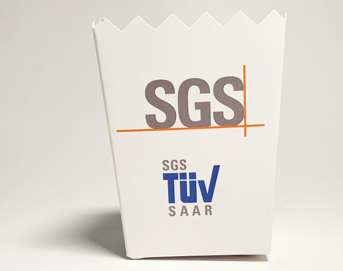 Popcornemballage med logo