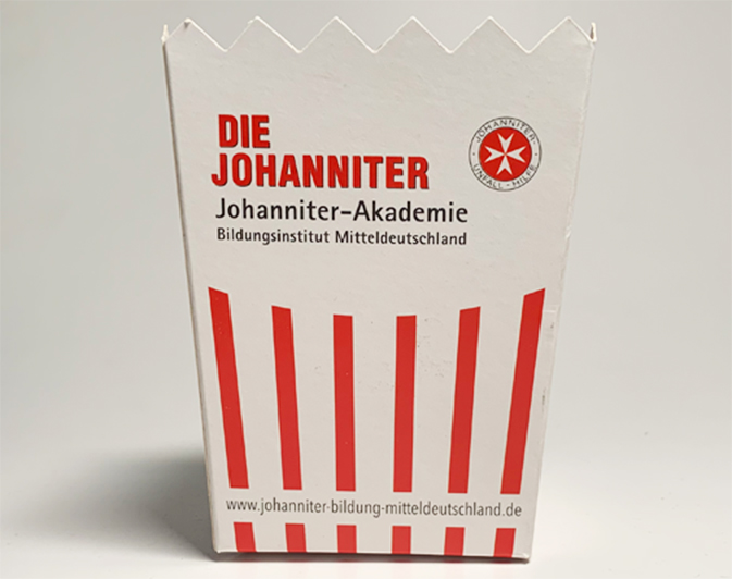 Tryk på popcornemballage